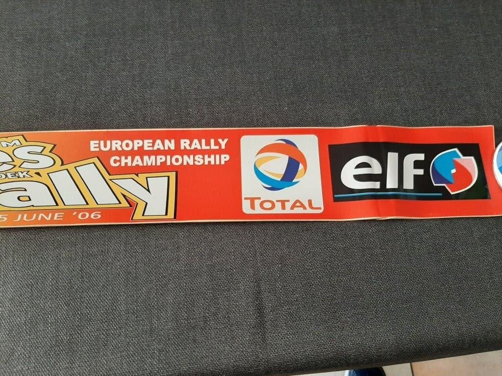 sticker FIA Ypres Westhoek rally 2006 , 68 cm lang op 9 cm, Enlèvement, Comme neuf