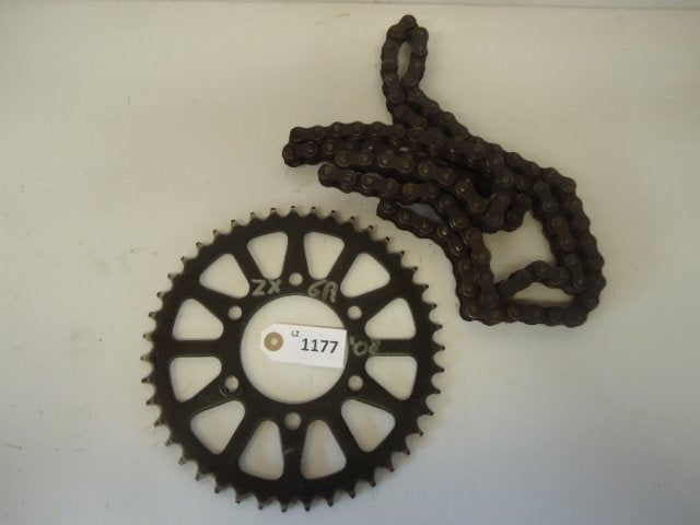 ZX6R 2007 - 2008 Kawasaki Kettingset D1-17335, Motos