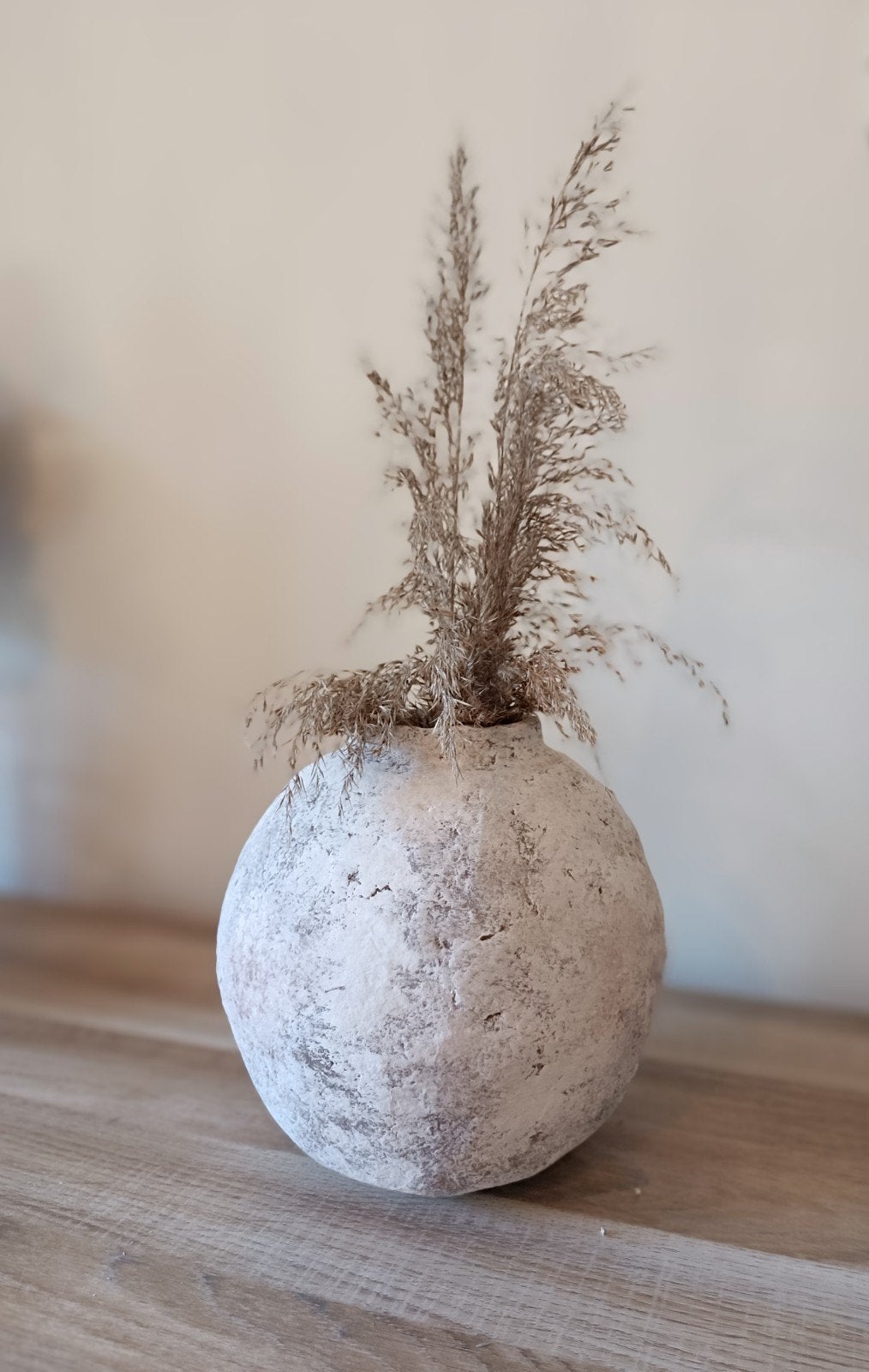 papier mache vaas, Huis en Inrichting, Woonaccessoires | Vazen, Ophalen of Verzenden