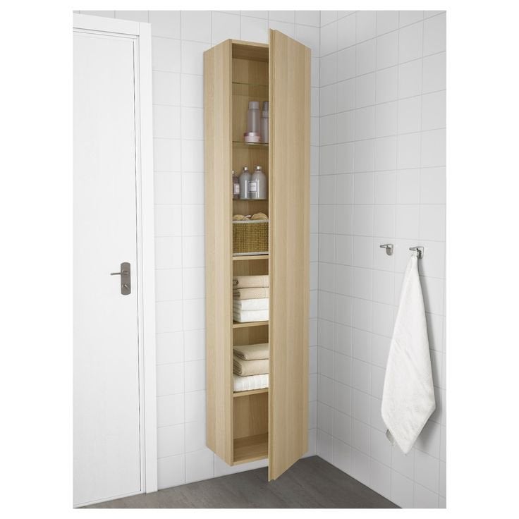 Deux colonnes de salle de bain Ikea Godmorgon (Chêne clair), Enlèvement, Comme neuf
