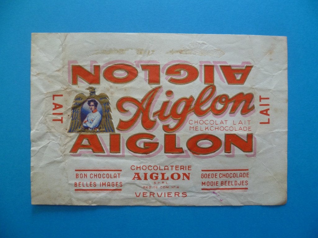 Chocolade Aiglon Verviers chocolat emballage lait omslagen, Collections, Enlèvement ou Envoi, Utilisé, Emballage
