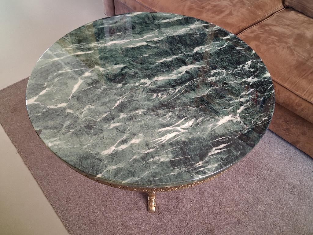 Salontafel marmeren blad, Ophalen, Overige materialen, Klassiek, Rond