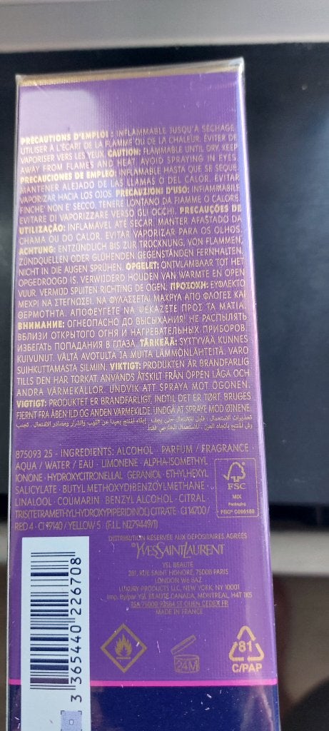 Yvessaint laurent eau de parfum, Enlèvement, Neuf