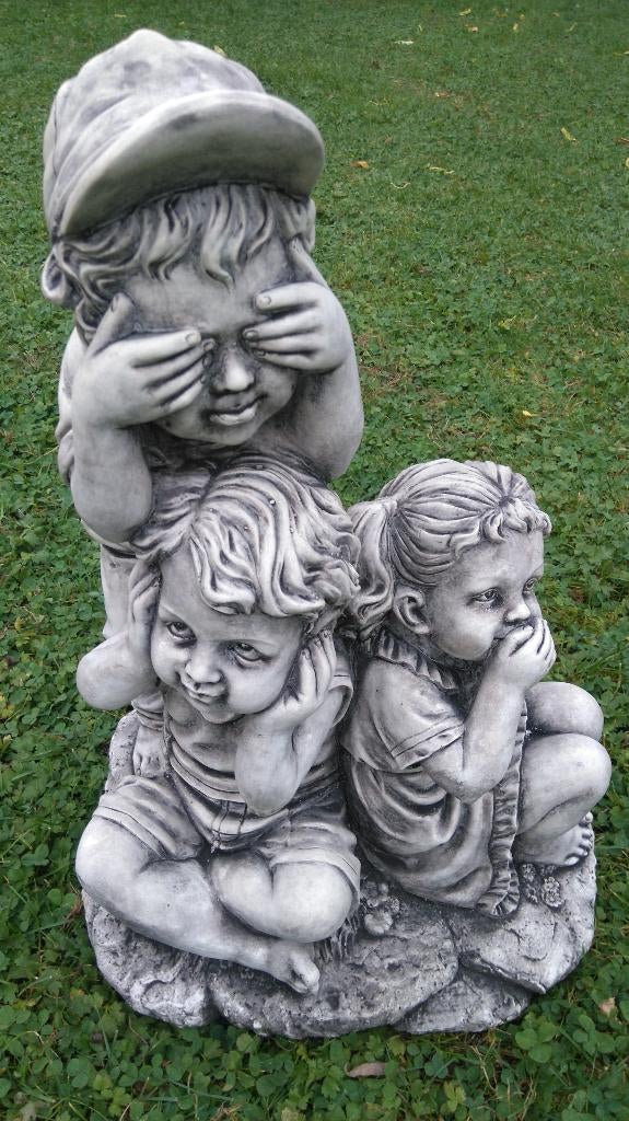 STATUE EN PIERRE PATINEE, Enlèvement, Comme neuf, Autres matériaux, Homme