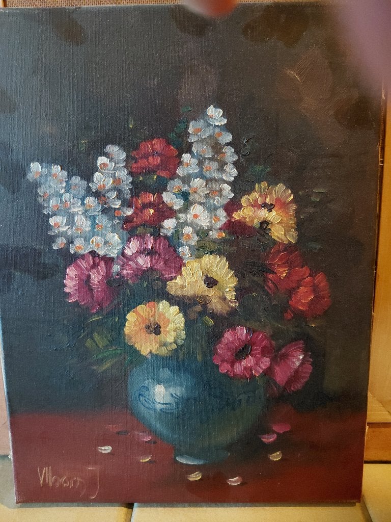 Bloemenstilleven met gemengd boeket, Enlèvement