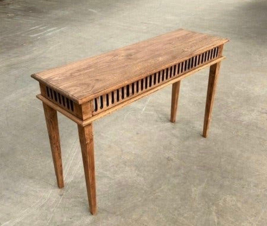 Table d'appoint/console élégante en teck, Enlèvement