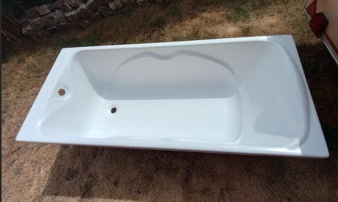 Baignoire en polyester, Bricolage & Construction, Sanitaire, Enlèvement, Comme neuf, Baignoire