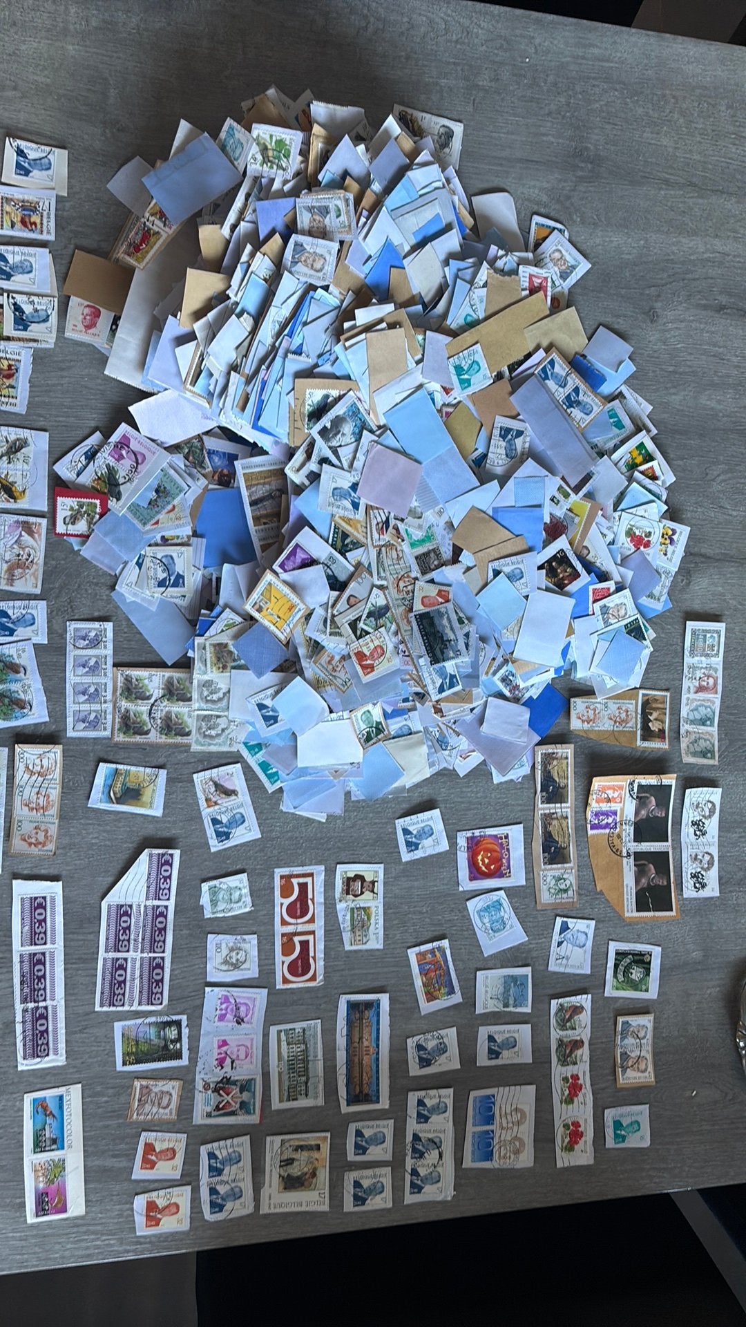 Gros lot de timbres oblitérés Belg et monde +100 de timbres, Enlèvement ou Envoi