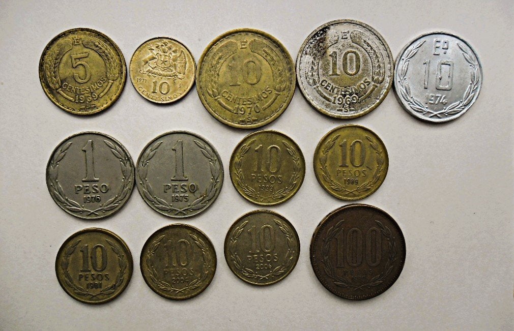 Lot van 13 munten uit Chili!, Ophalen of Verzenden, Zuid-Amerika, Losse munt