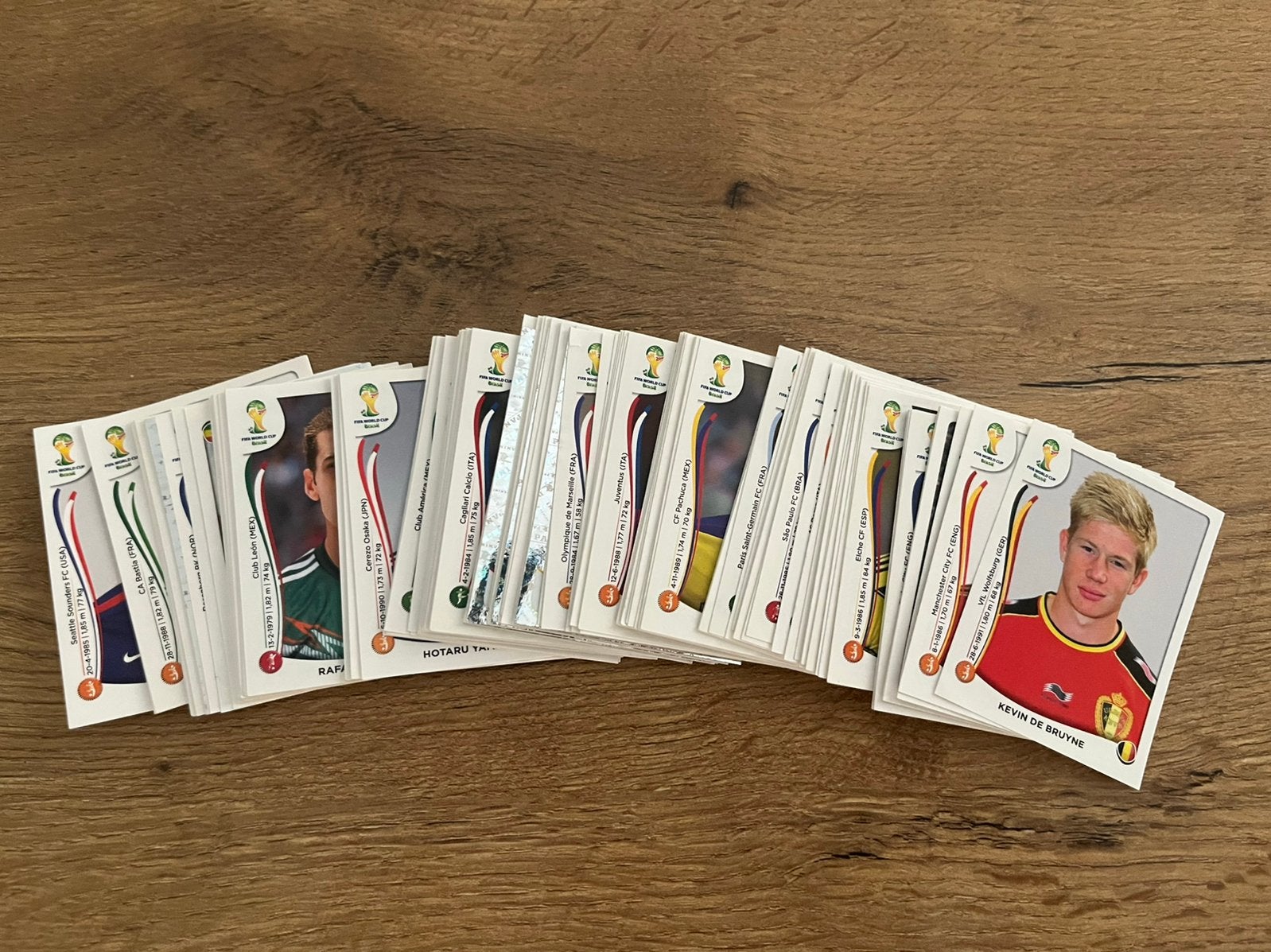 Panini stickers wk2014 Brazilie 134 stuks, Ophalen of Verzenden