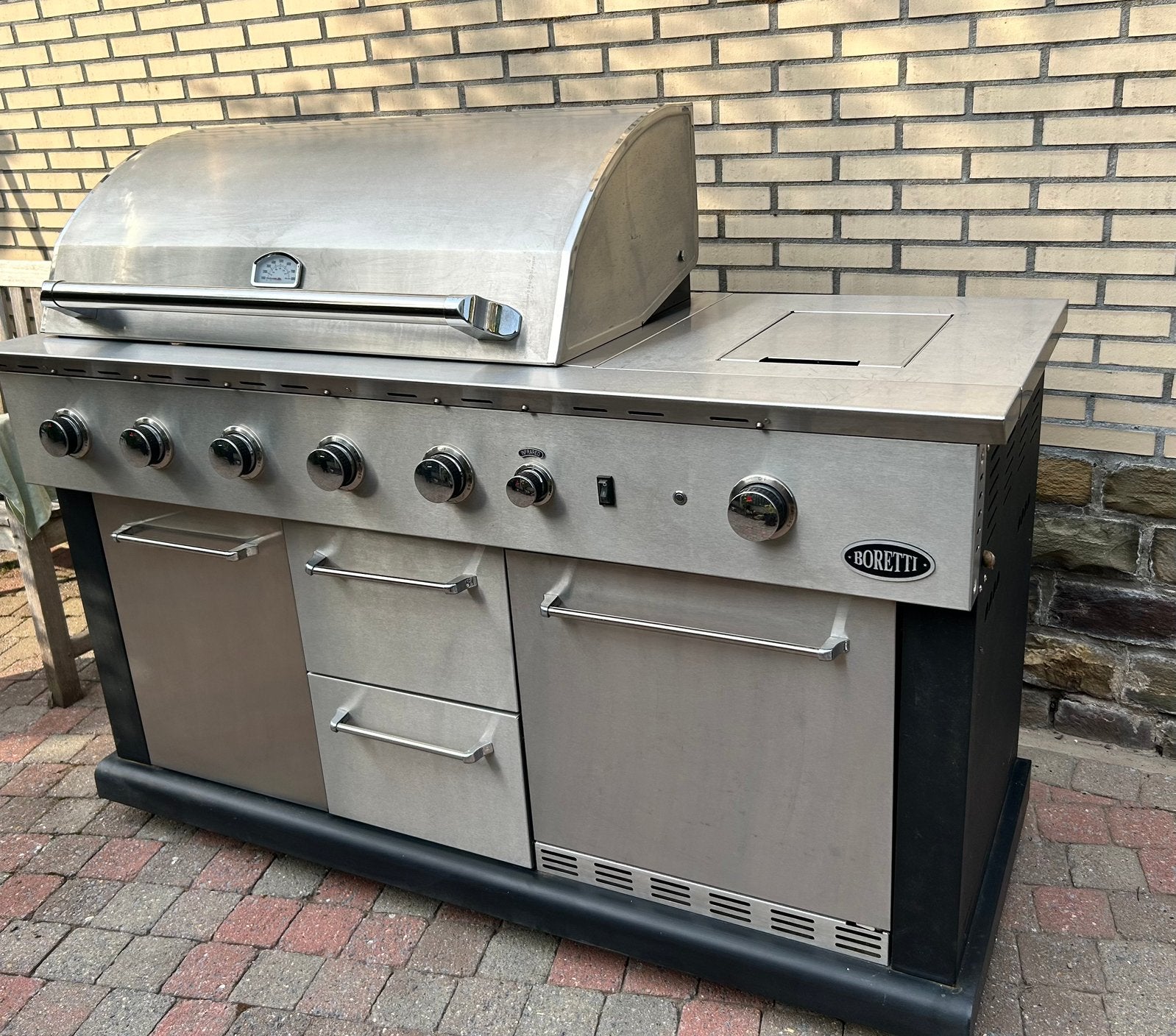 Boretti BBQ, Tuin en Terras, Gasbarbecues, Ophalen, Gebruikt