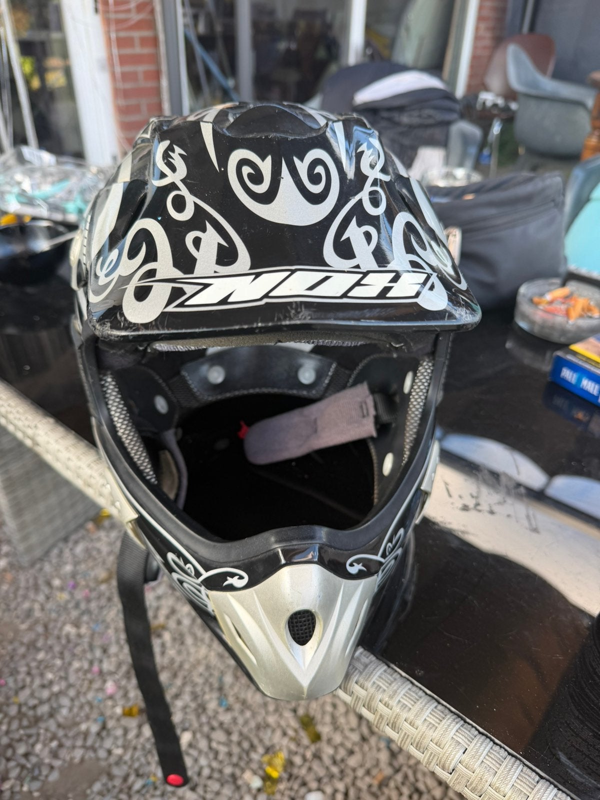 cross/motor helm, Ophalen