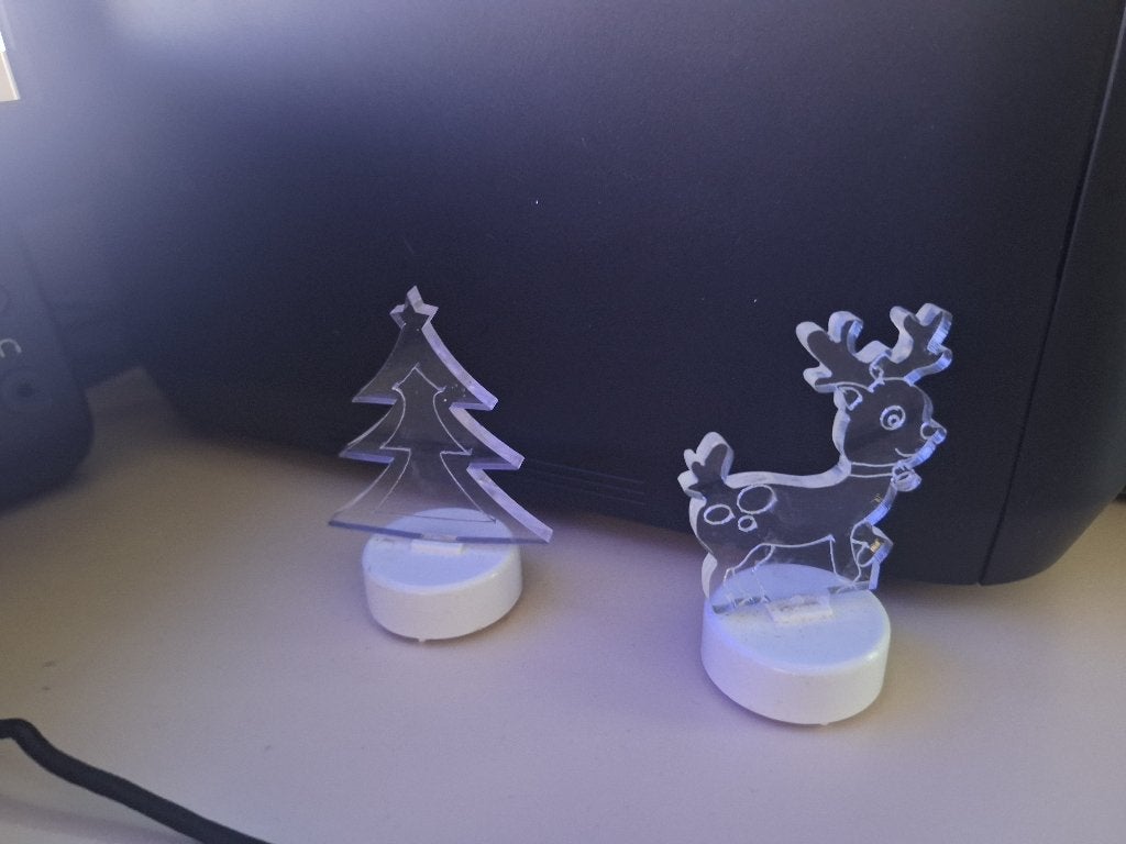 kersthert en kerstboom lichtgevend, Divers, Noël, Enlèvement ou Envoi