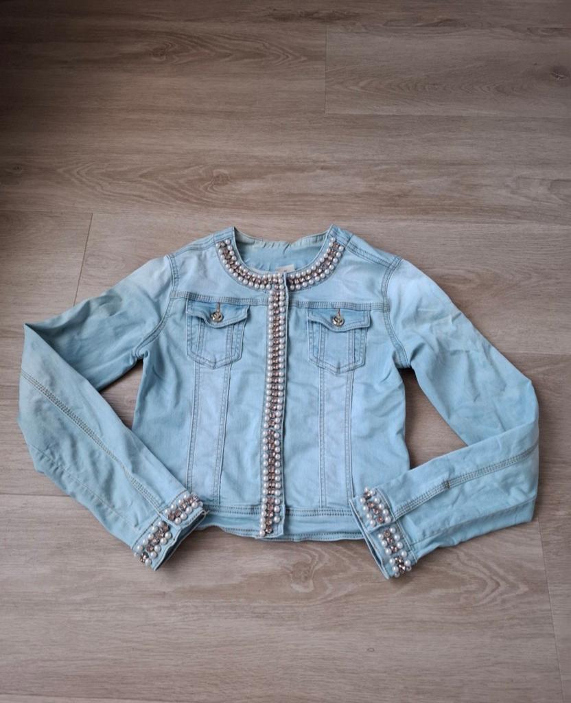 Jeans jas maat S, Kleding | Dames, Jassen | Zomer, Ophalen of Verzenden, Zo goed als nieuw, Maat 36 (S)