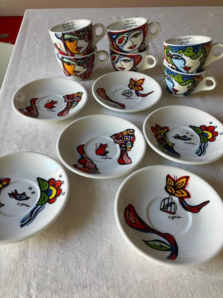 koffiekopjes josien Broeren, Ophalen of Verzenden, Nieuw, Porselein, Kop(pen) en/of Schotel(s)