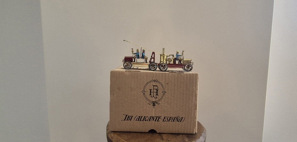 Rare Coffret Pompiers en Tôle PAYÁ - Réédition 1985, Collections, Jouets, Comme neuf, Enlèvement