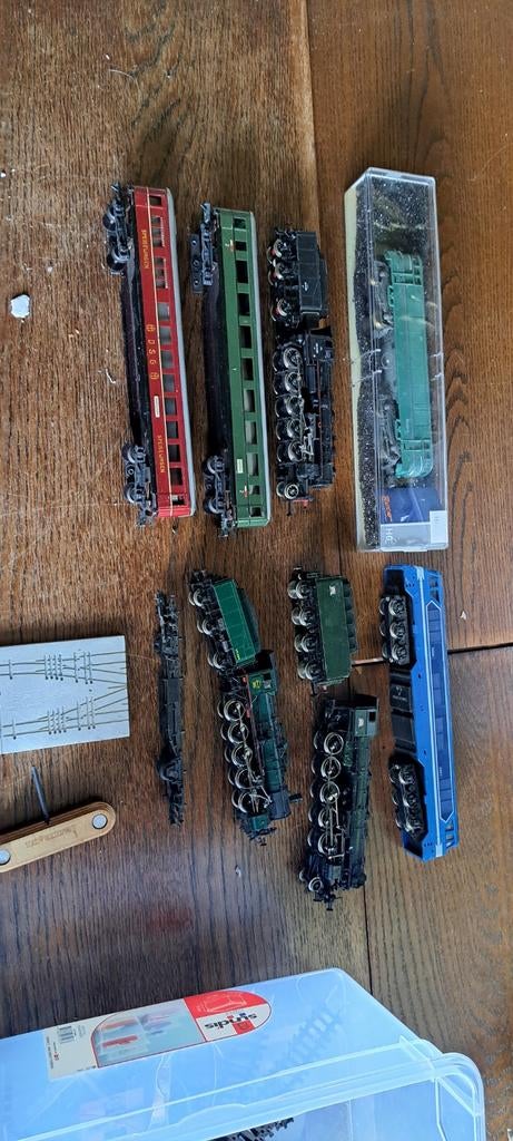 Ho 2-rail niet-digitale locomotief en wagon, Ophalen, Locomotief