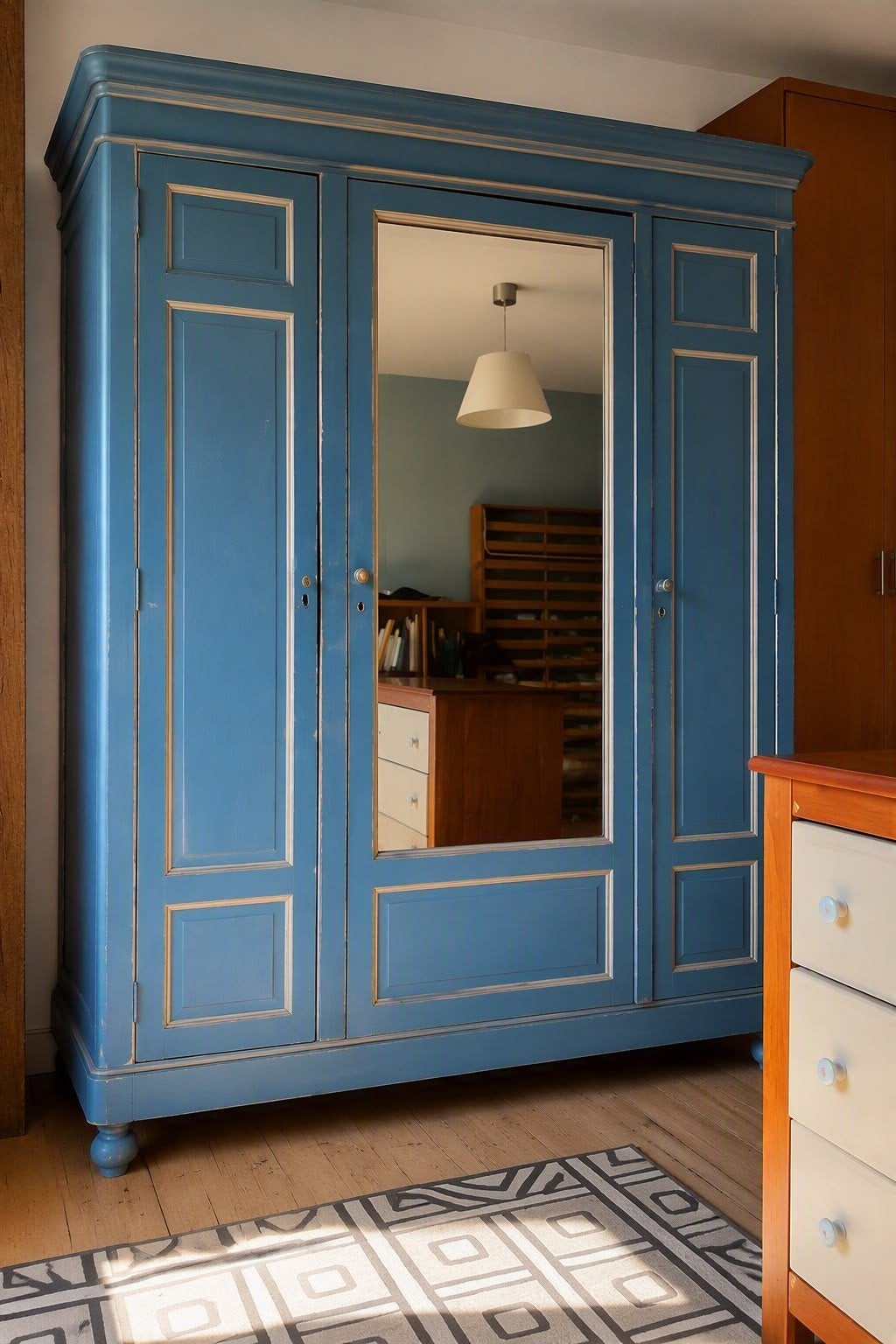 Penderie Vintage - Armoire parisienne, 150 à 200 cm, Enlèvement, 200 cm ou plus, Avec porte(s)
