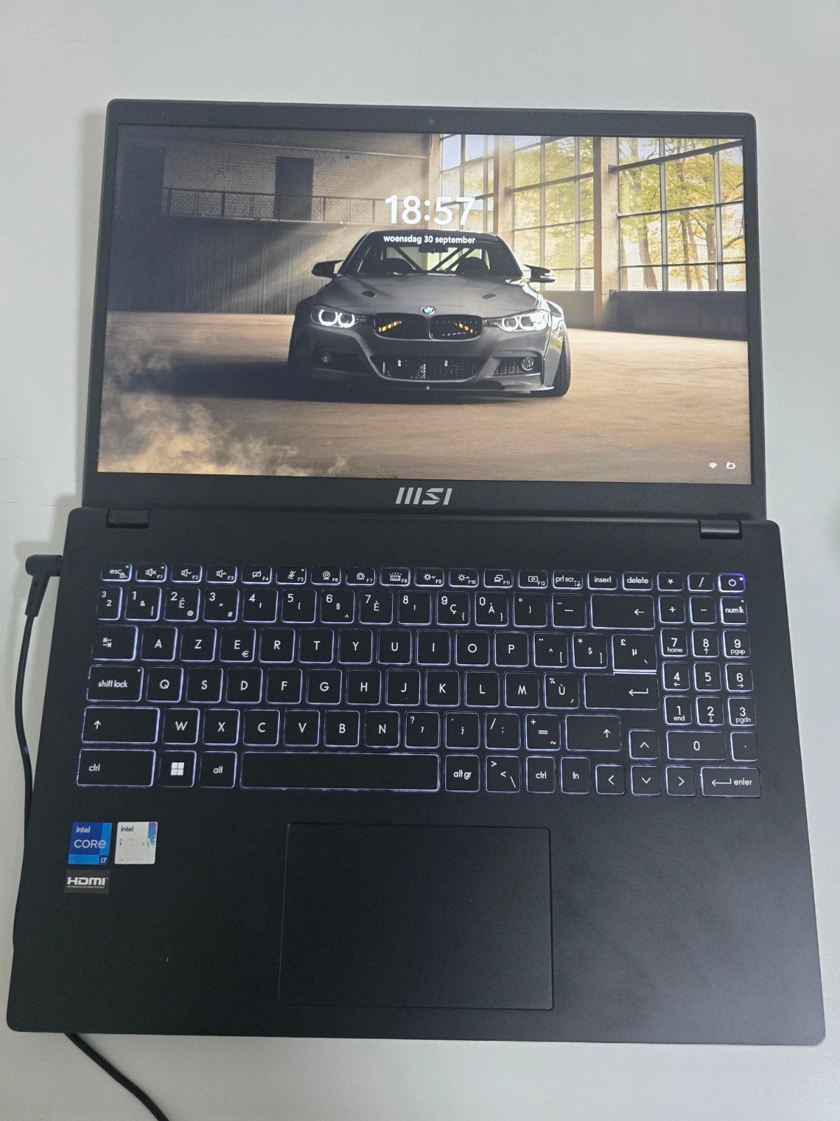 MSI Modern 15 - Intel i7 (12e Gen), 16GB RAM, 512GB SSD, Ophalen, 15 inch, SSD, Azerty