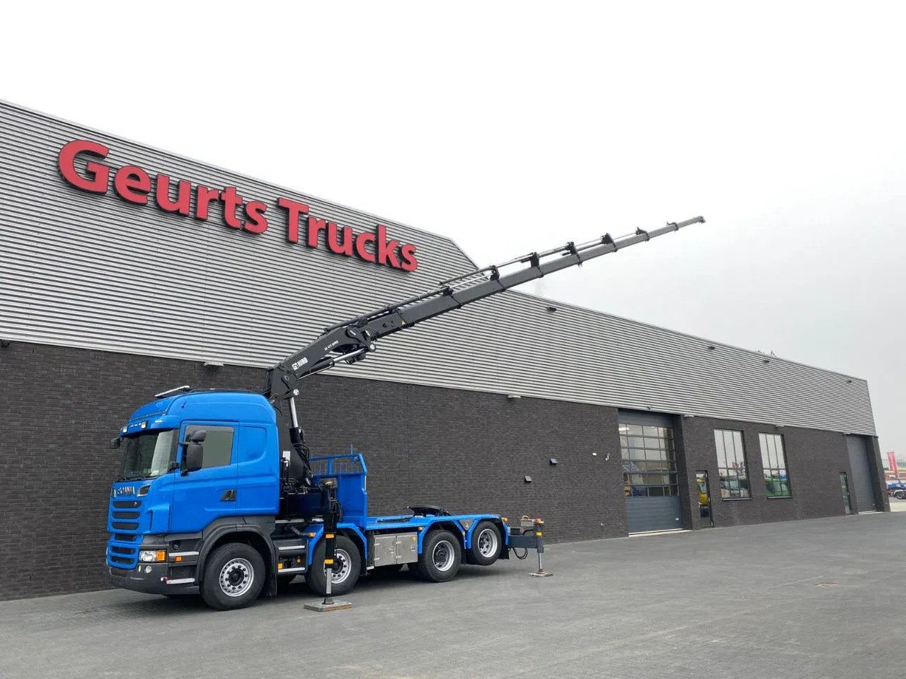 Scania R560 V8 8X2 TREKKER/BAKWAGEN + HIAB 477E-8 HIPRO KRAA, Autos, Euro 5, Achat, 560 ch, Scania