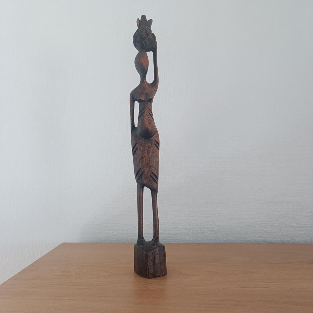 Afrikaans vrouwenbeeldje, Antiek en Kunst, Ophalen