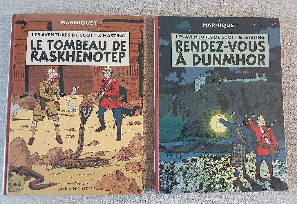 2 BD Scott & Hasting Dédicaces EO Neufs Marniquet, Livres, Plusieurs BD, Enlèvement ou Envoi, Neuf