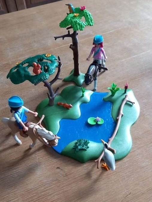Playmobil natuur- en ruiterset, Ophalen, Zo goed als nieuw, Complete set, Figuren