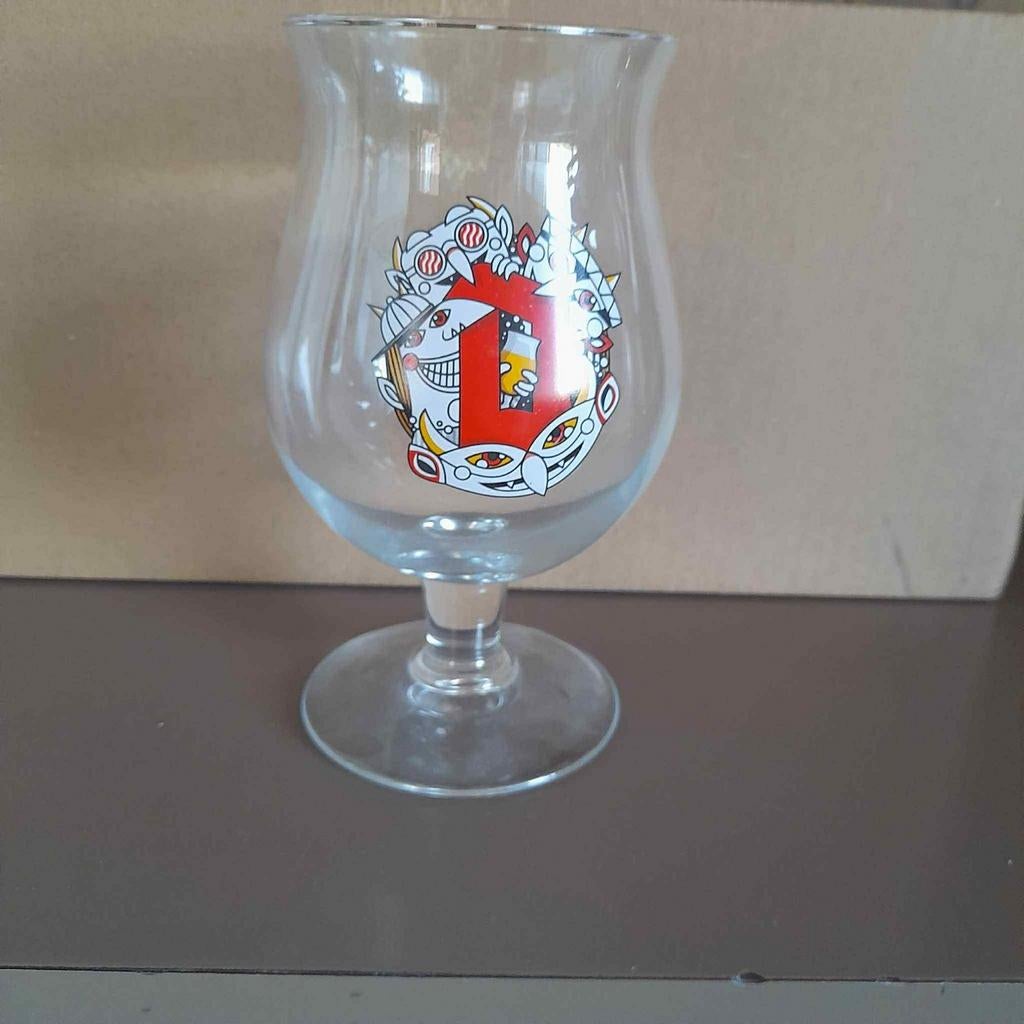 1 x duvel glas, Ophalen of Verzenden, Zo goed als nieuw, Glas of Glazen, Duvel
