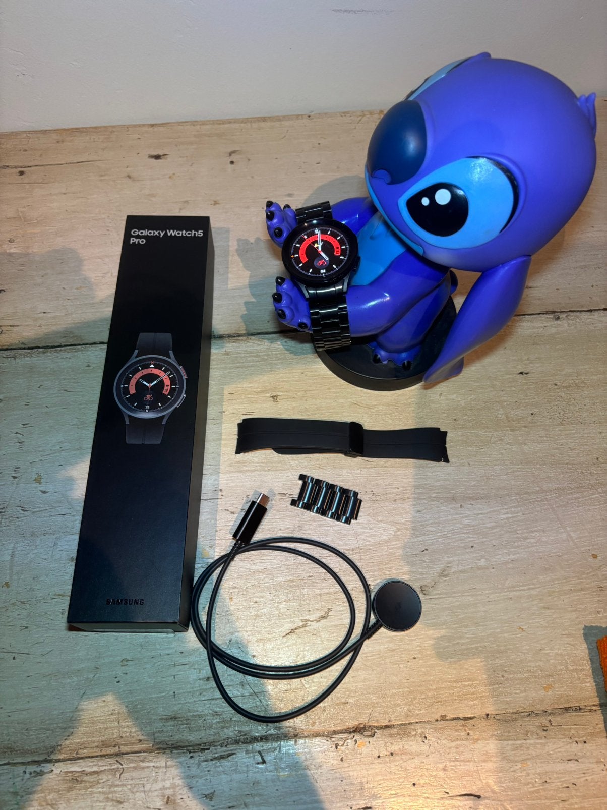 Samsung Galaxy Watch 5 pro - smartwatch - 45mm - black, Handtassen en Accessoires, Smartwatches, Ophalen of Verzenden, Conditie