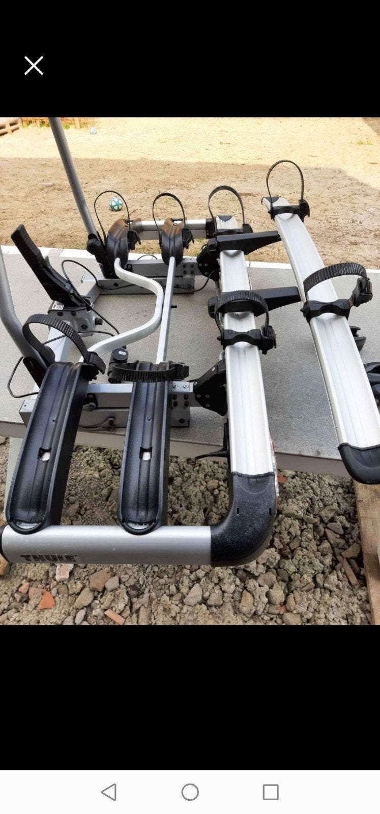 Thule fietsenrek 4 fietsen te huur, Ophalen, 3 fietsen of meer, Zo goed als nieuw, Trekhaakdrager