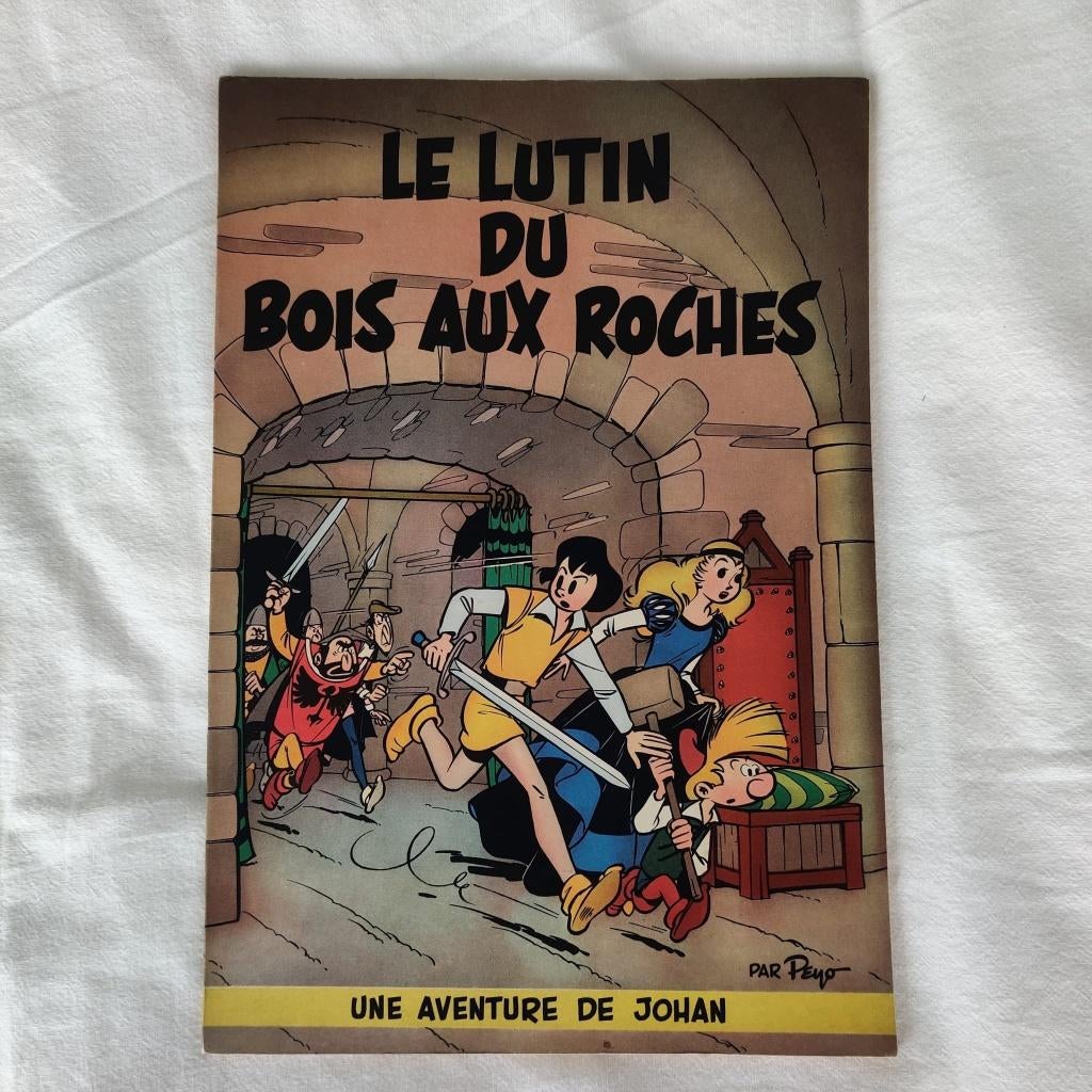 BD Johan et pirlouit EO - le lutin du bois aux roches, Boeken, Eén stripboek, Ophalen of Verzenden, Nieuw