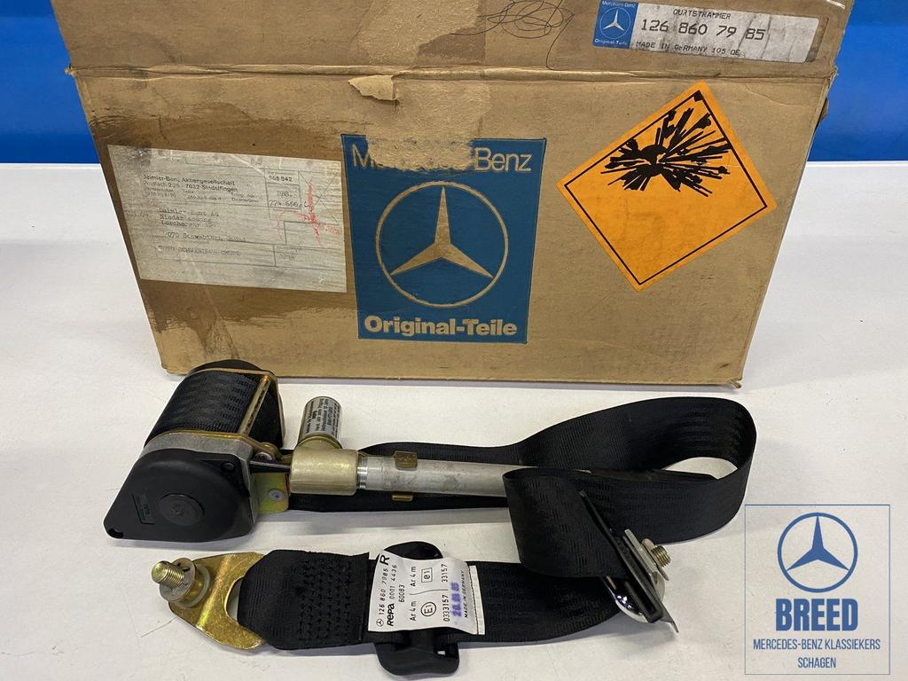 NOS gordel rechtsvoor voor Mercedes-Benz W126, Auto-onderdelen, Interieur en Bekleding, -, Nieuw, Ophalen of Verzenden, -