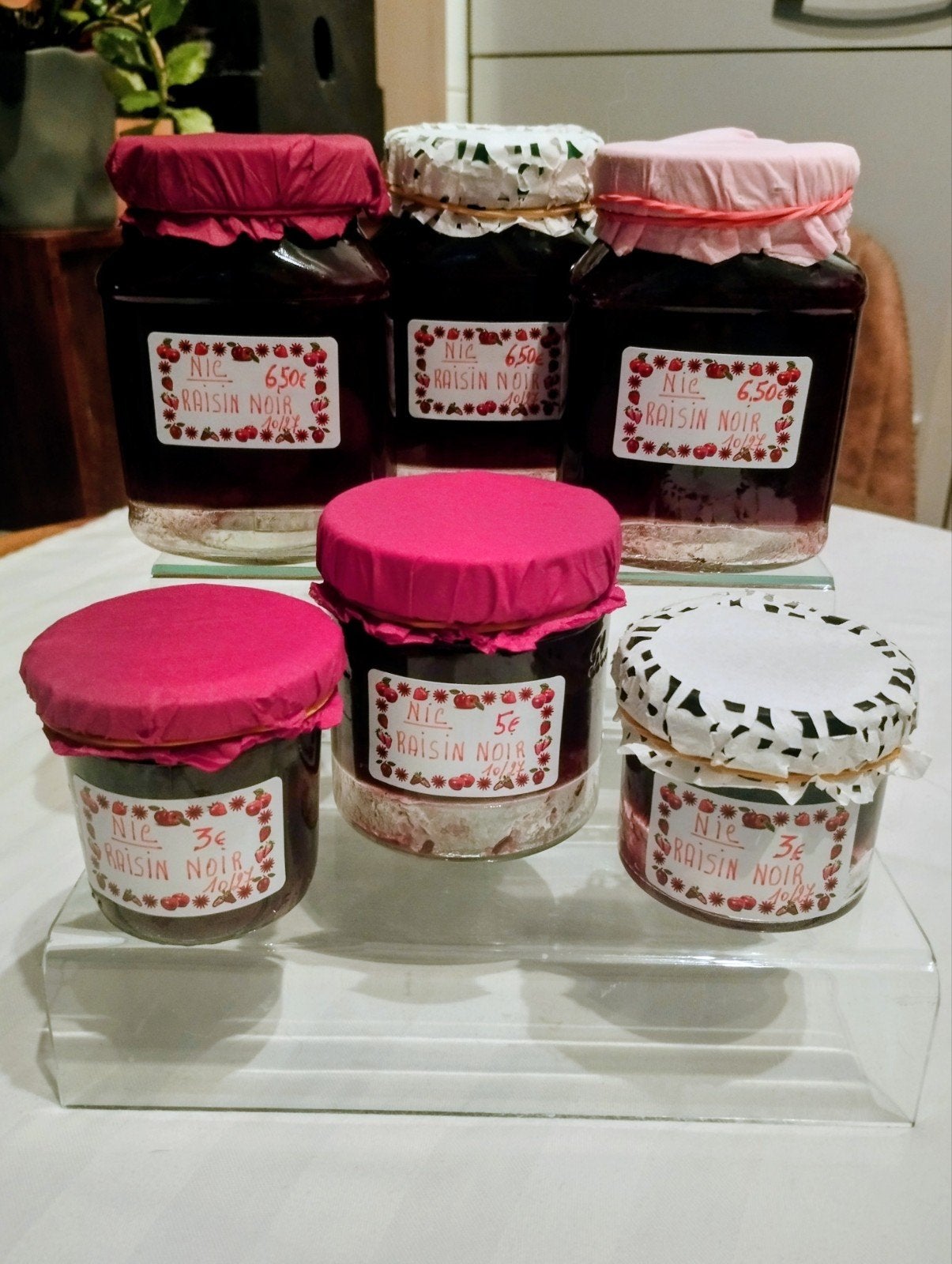 Confiture MAISON ARTISANALE aux RAISINS NOIRS, Enlèvement