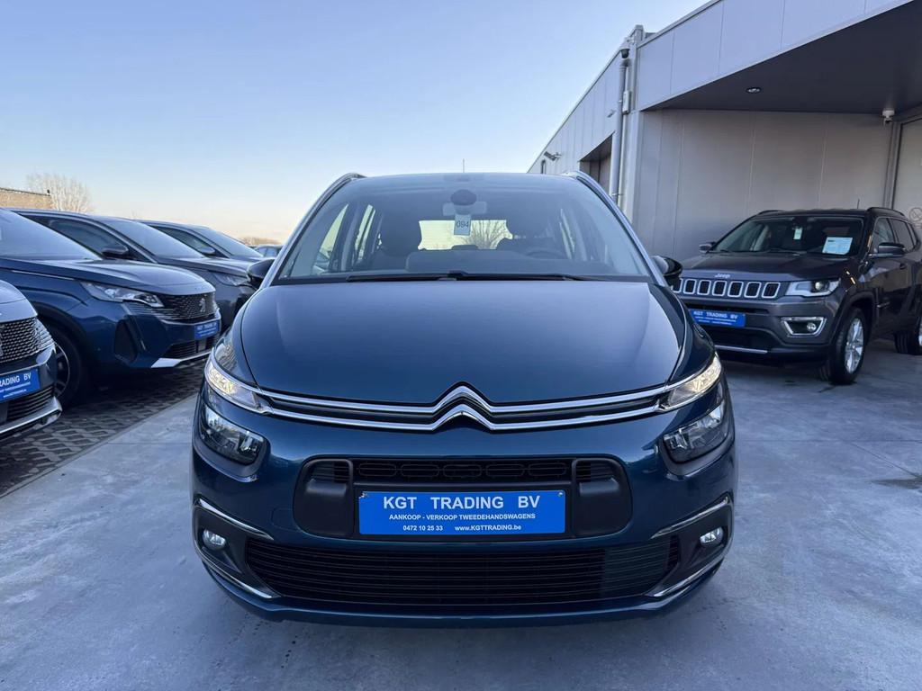 Citroën C4 Spacetourer Grand 1.2i 130PK 7 ZETELS CAMERA NAV, Auto's, 1479 kg, Stof, Gebruikt, Blauw