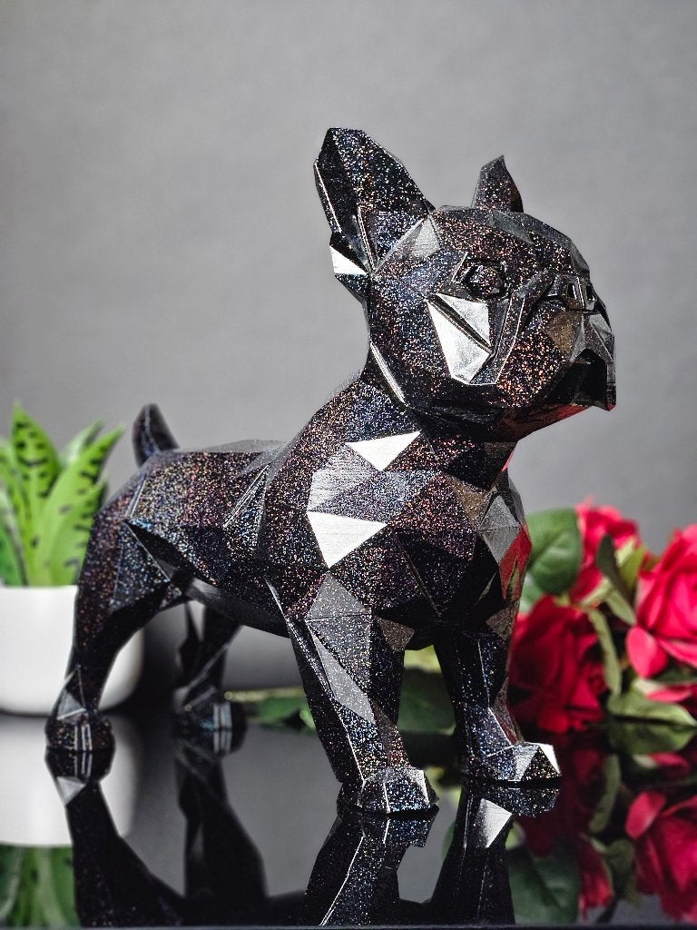 Geometrische Franse Bulldog Sculptuur XL – Moderne Kunst, Ophalen of Verzenden, Zo goed als nieuw, Dier