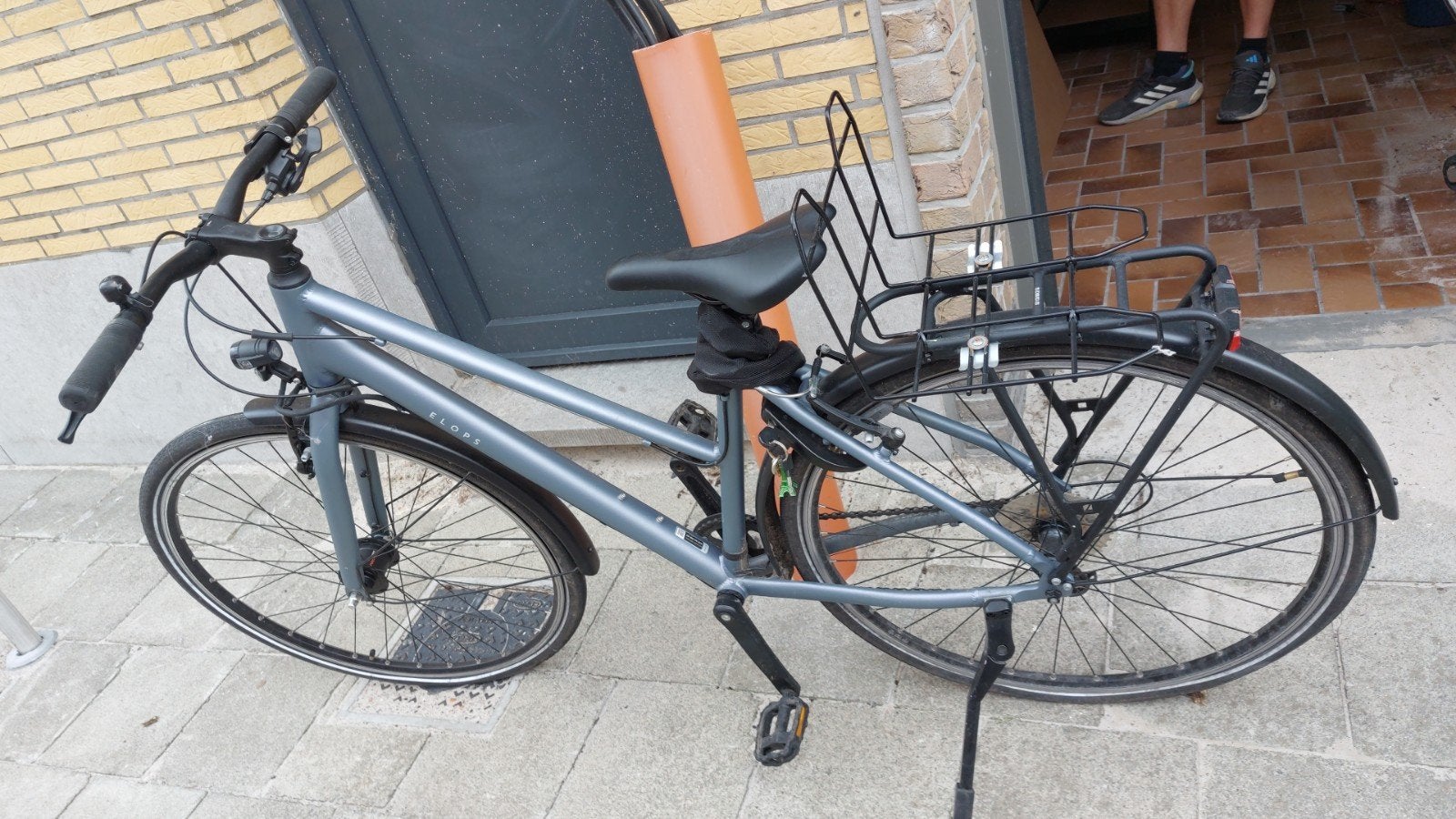 Jongensfiets middelbaar blauw grijs - ZO GOED ALS NIEUW, Enlèvement, Comme neuf, Autres marques