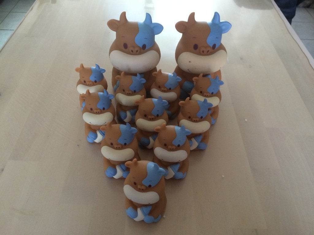 Koe cow blauw van bb collectie UITVERKOOP, Ophalen of Verzenden, Nieuw, Kraamcadeau