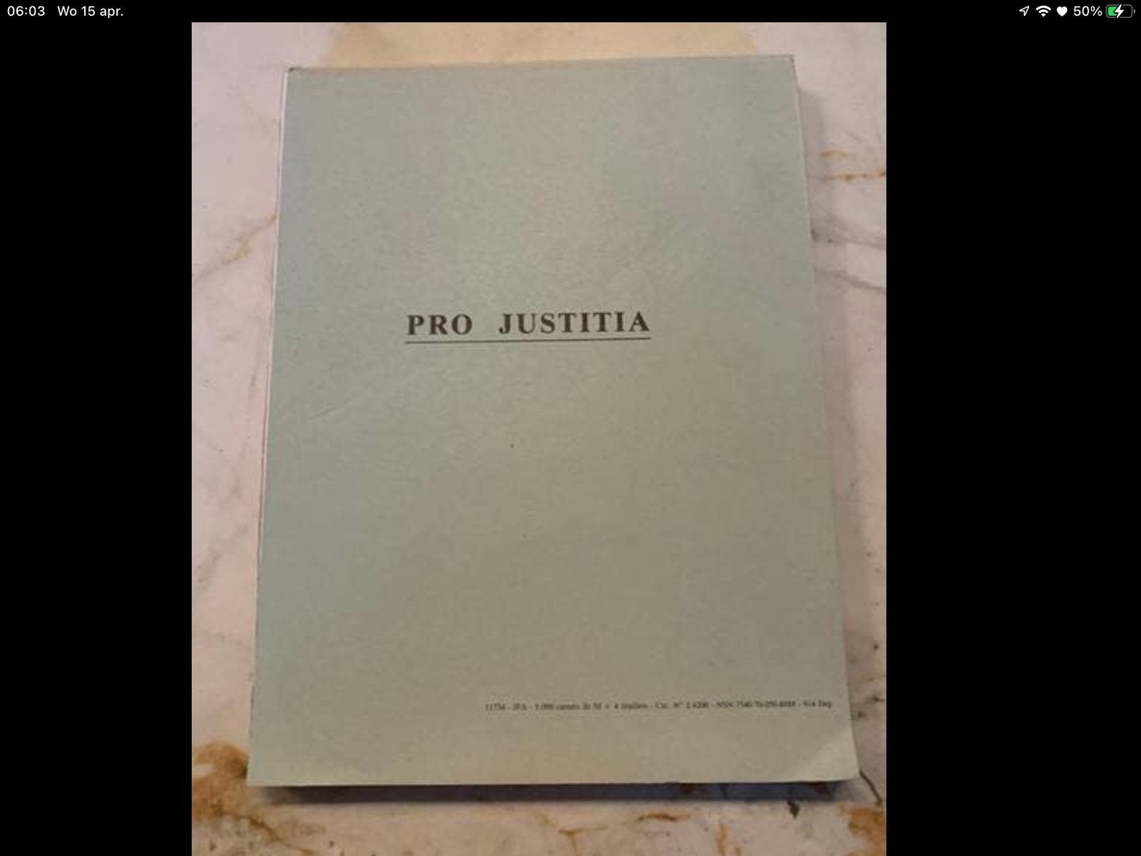 Pro justitie boekje, Enlèvement