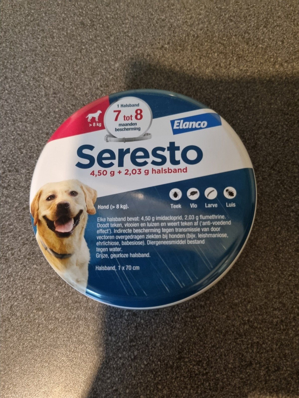 Seresto vlooien en tekenband hond zwaarder dan 8 kg, Dieren en Toebehoren, Honden-accessoires, Ophalen of Verzenden