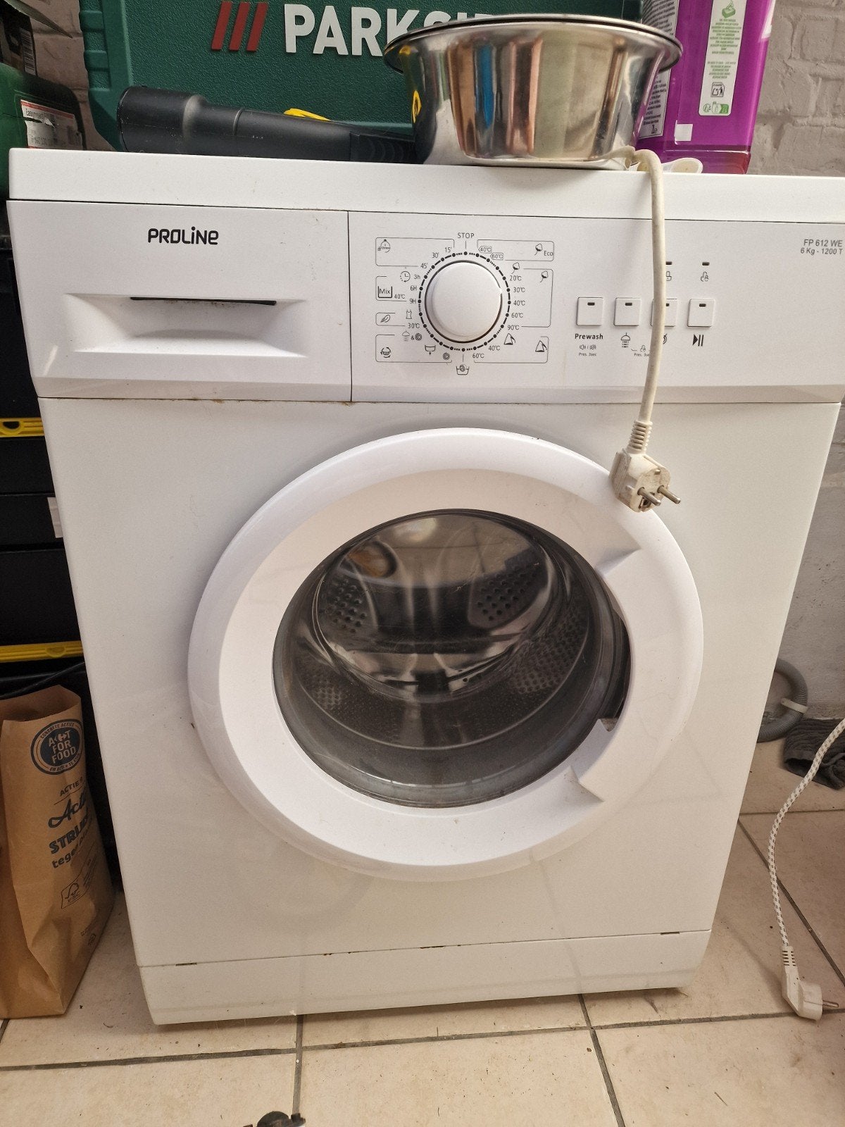 Wasmachine, Ophalen