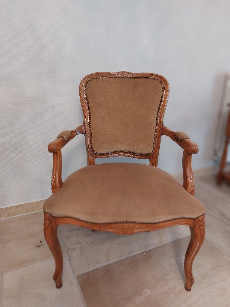 Fauteuil Bergère, Ophalen, Zo goed als nieuw, Hout