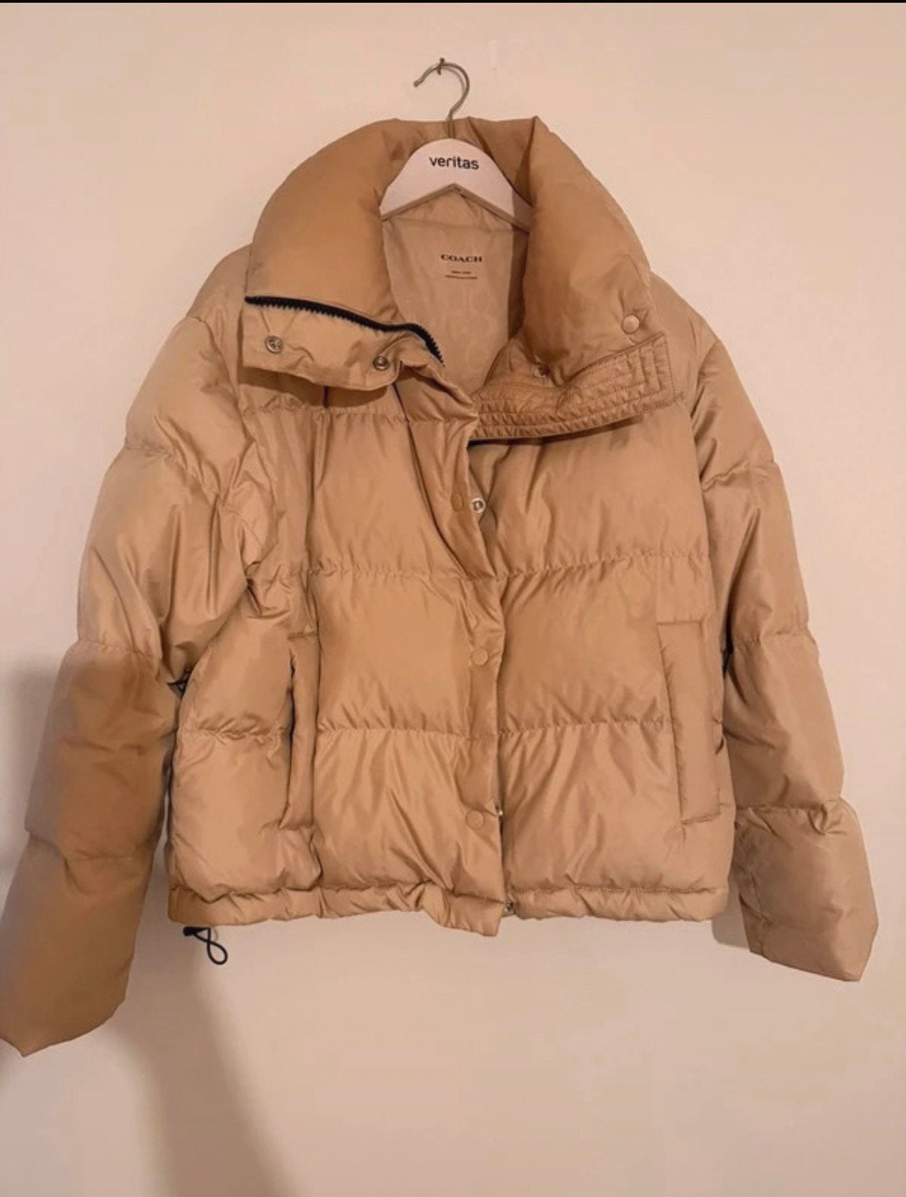 Winterjas dames Coach maat M, Vêtements | Femmes, Enlèvement ou Envoi, Comme neuf, Taille 38/40 (M), Beige