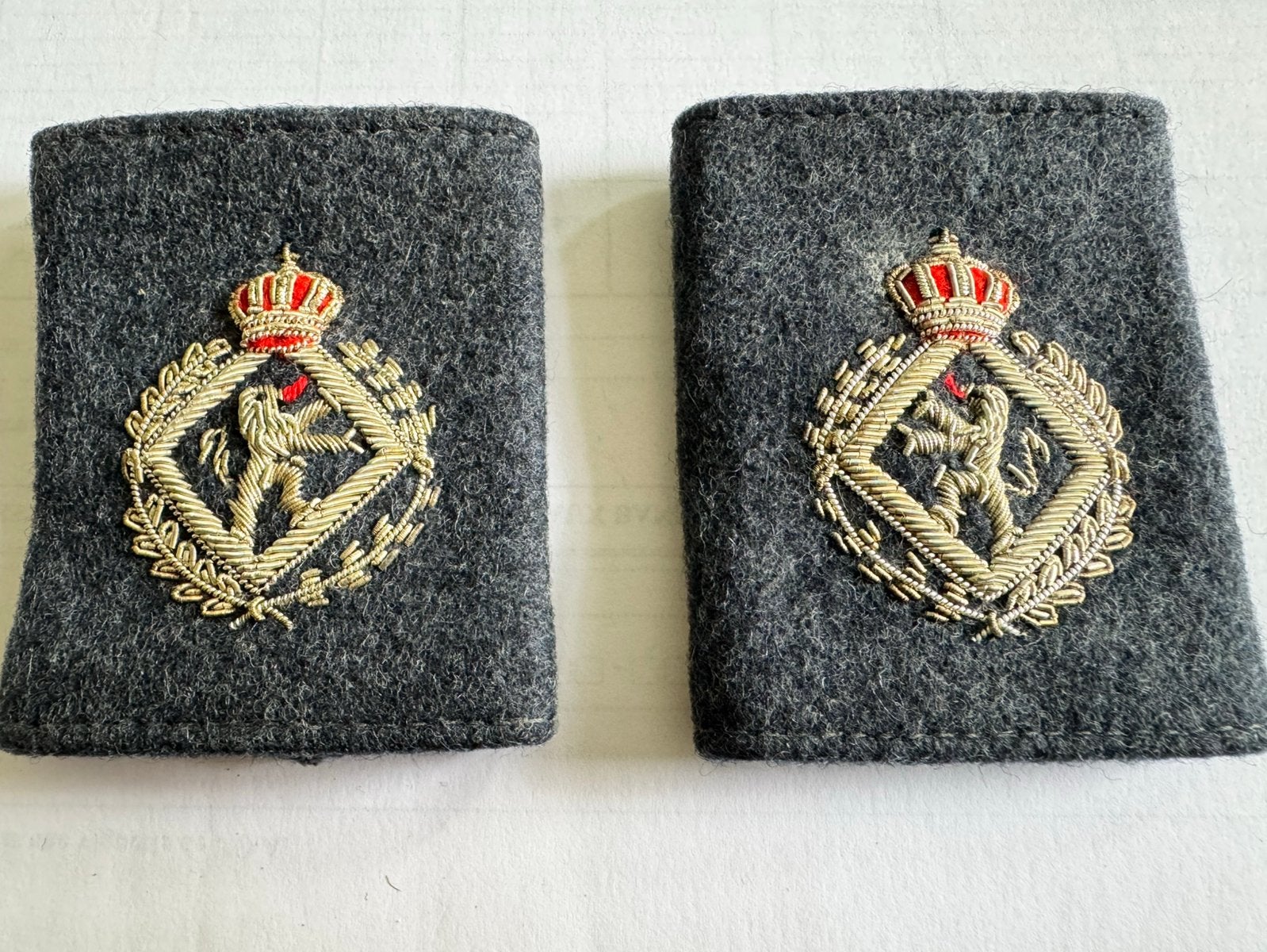 KMS schouder badges ABL, Ophalen of Verzenden, Luchtmacht, Embleem of Badge