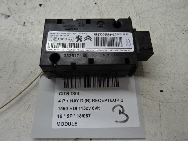 UNITE ELECTRONIQUE Citroën DS4 (NX) (980729998002), Autos : Pièces & Accessoires, Électronique & Câbles, Citroën, Utilisé
