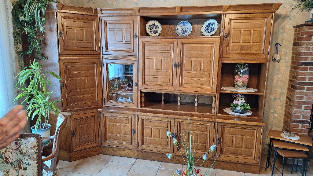 Meuble salon/salle à manger en chêne, Enlèvement, Comme neuf