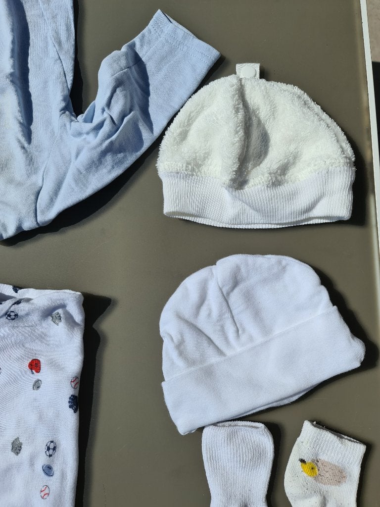 witte muts 62, Kinderen en Baby's, Babykleding | Maat 62, Ophalen, Zo goed als nieuw