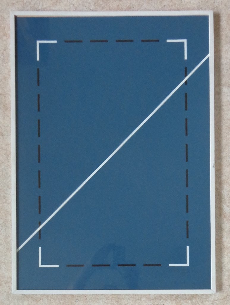 JO DELAHAUT / ABSTRACTIE / KLEURLITHO / 71x51cm / KADER SIG, Antiquités & Art, Numéroté, Enlèvement, Abstrait, Sérigraphie