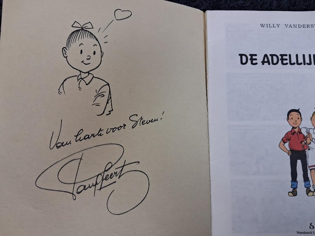 Suske en Wiske album gesigneerd met tekening, Boeken, Stripverhalen, Complete serie of reeks, Ophalen of Verzenden, Zo goed als nieuw