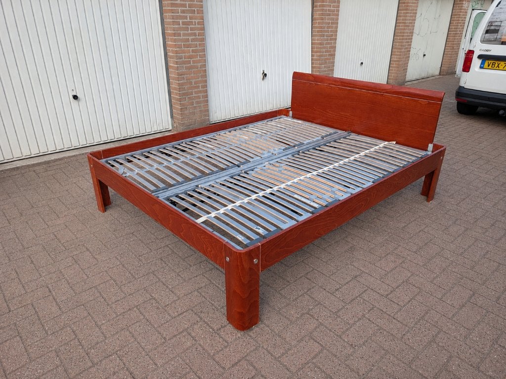 Auping Auronde 180 x 220 kersen | BEZORGEN MOGELIJK, Ophalen, Zo goed als nieuw, Auping