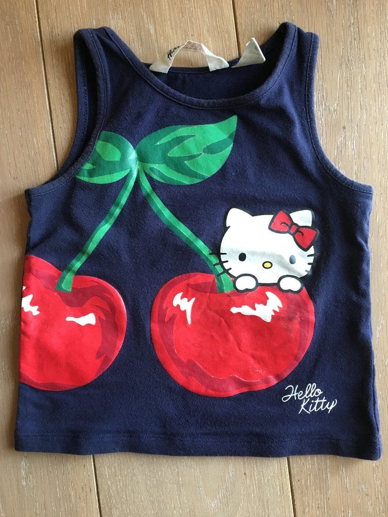 t-shirt blauw hello kitty H&M maat 92, Enfants & Bébés, Vêtements enfant | Taille 92, Enlèvement ou Envoi, Chemise ou À manches longues